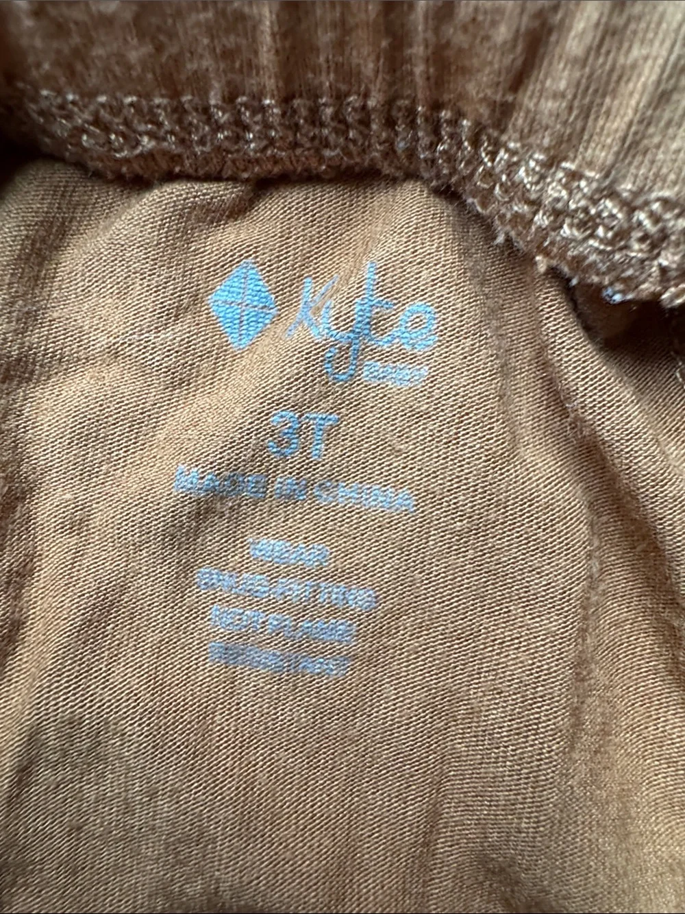 Kyte BABY Kids Two-Piece Pajama Set in Rust/Nutmeg Brown